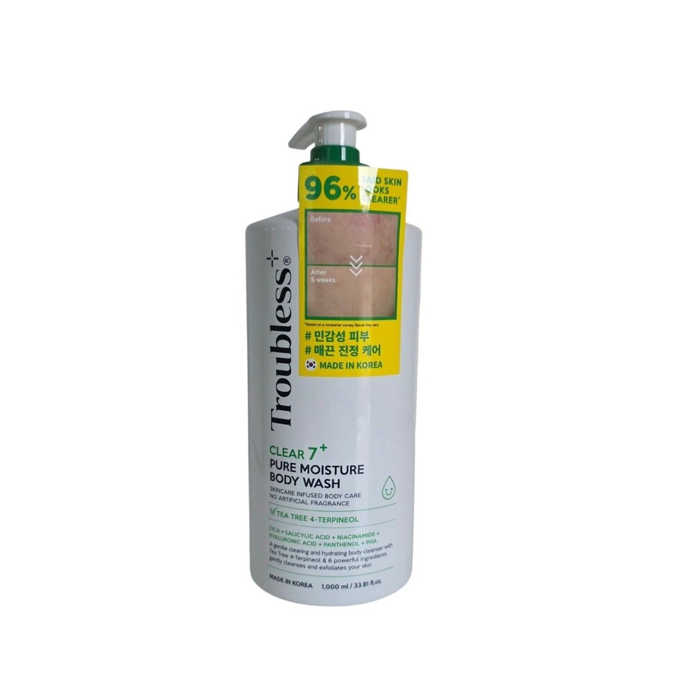 Troubless Clear 7 + Pure Moisture Body Wash Tea Tree 33.81oz